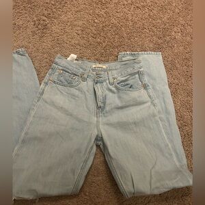 Levi's Women's Light Blue Straight Leg Jeans | Size 26